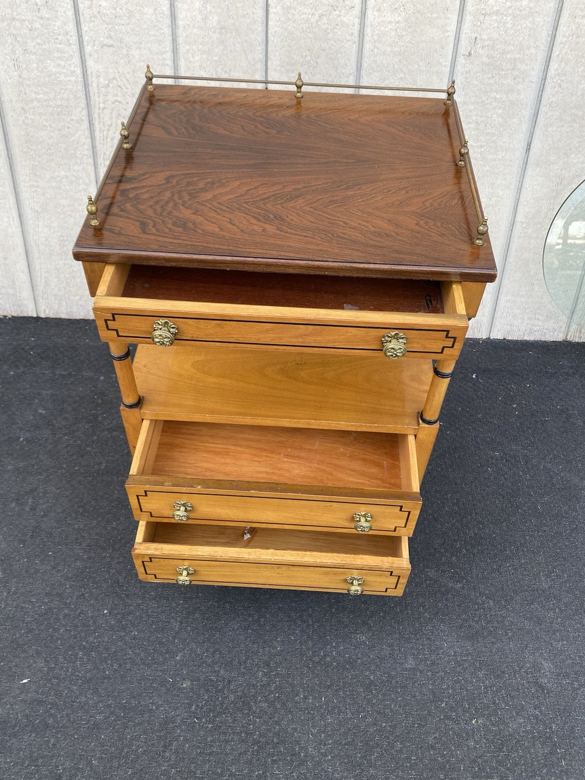 66187  Quality Custom Hand Made Nightstand End Table Stand