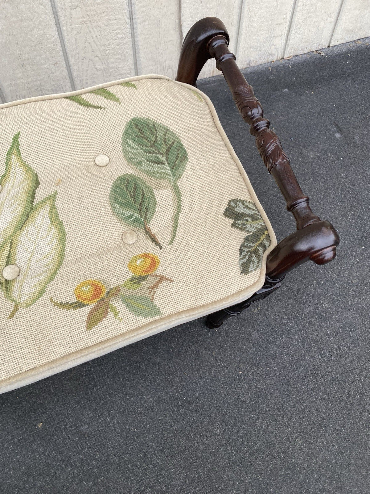 66460 Mahogany SAM MOORE Vanity Bench Ottoman Stool Window Bench