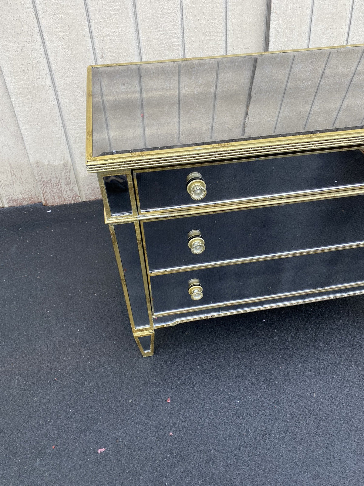 66352   Modern Mirror Mirrored Dresser Chest