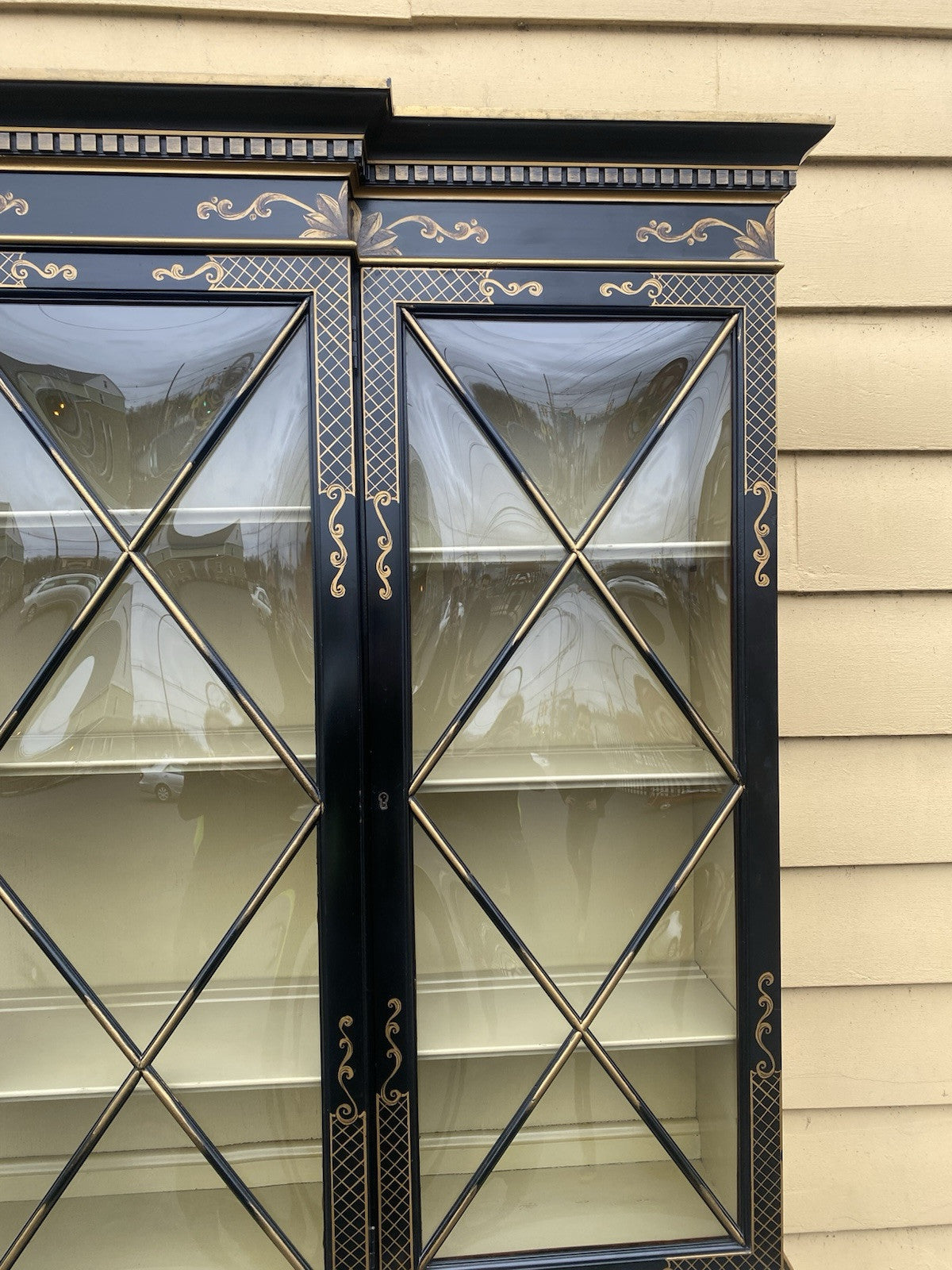 65944 Oriental KEN HILL  Furniture Breakfront China Cabinet Curio