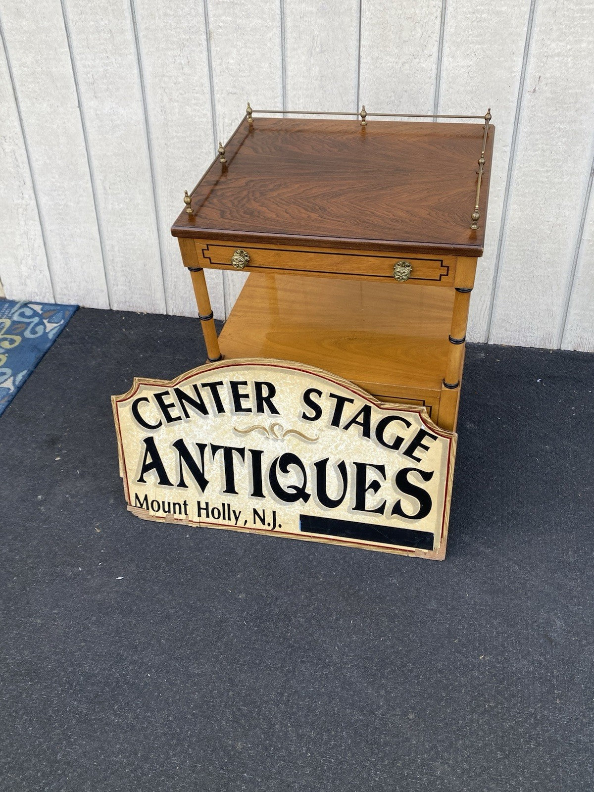 66187  Quality Custom Hand Made Nightstand End Table Stand