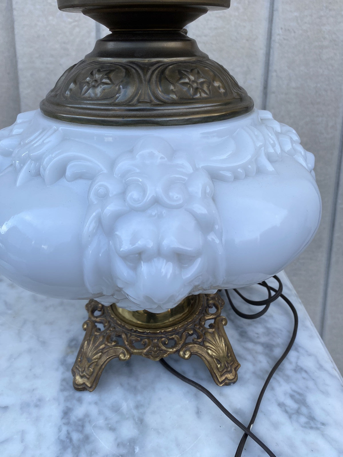 66323  Gone With the Wind Table Lamp Lion Face s