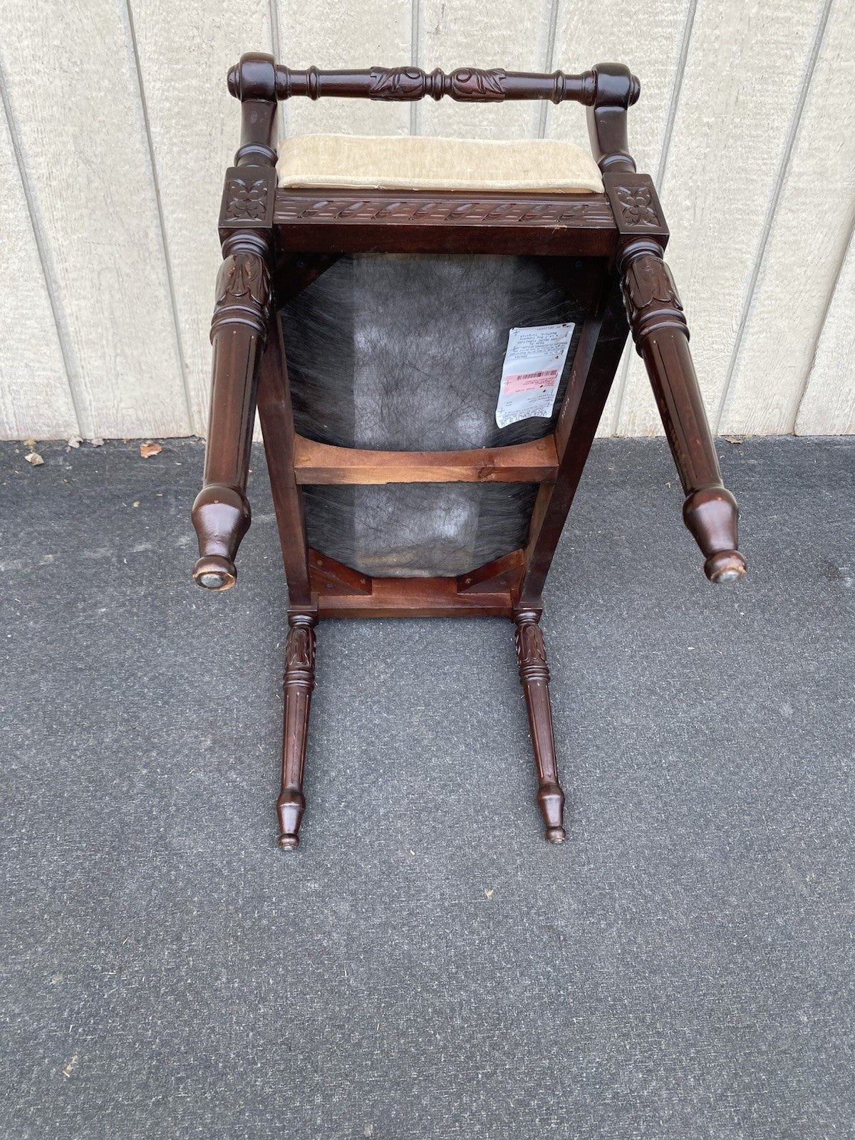 66460 Mahogany SAM MOORE Vanity Bench Ottoman Stool Window Bench