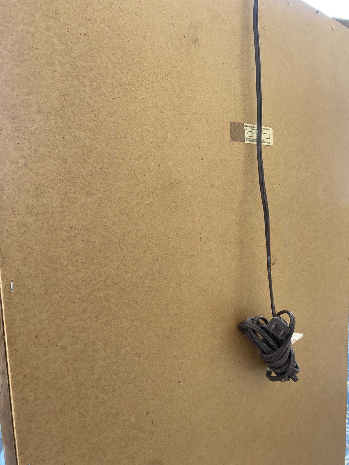 66240   Modern Pulaski Furniture Bow Glass Curio with Beveled Glass Front panels