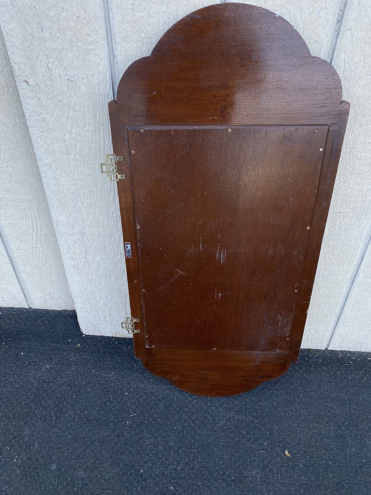 66384  Oriental Carved Wall Mirror