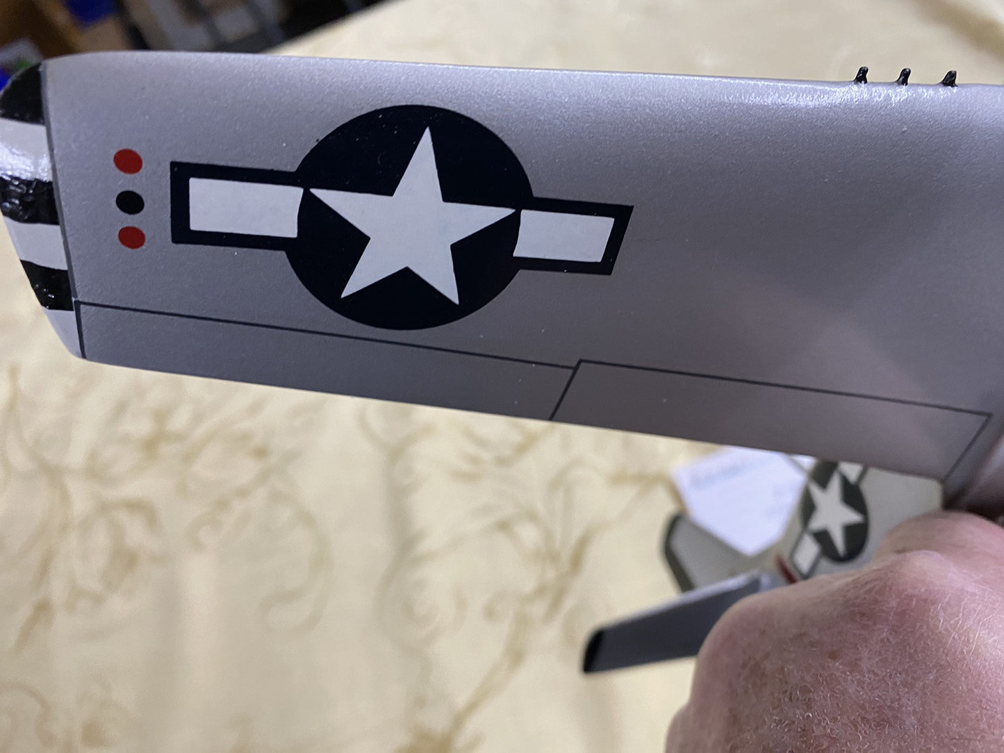 ES 221:  PS -51 D Mustang  Airplane  Scale 1/32 Big Beautiful Doll   14 1/2 Wing