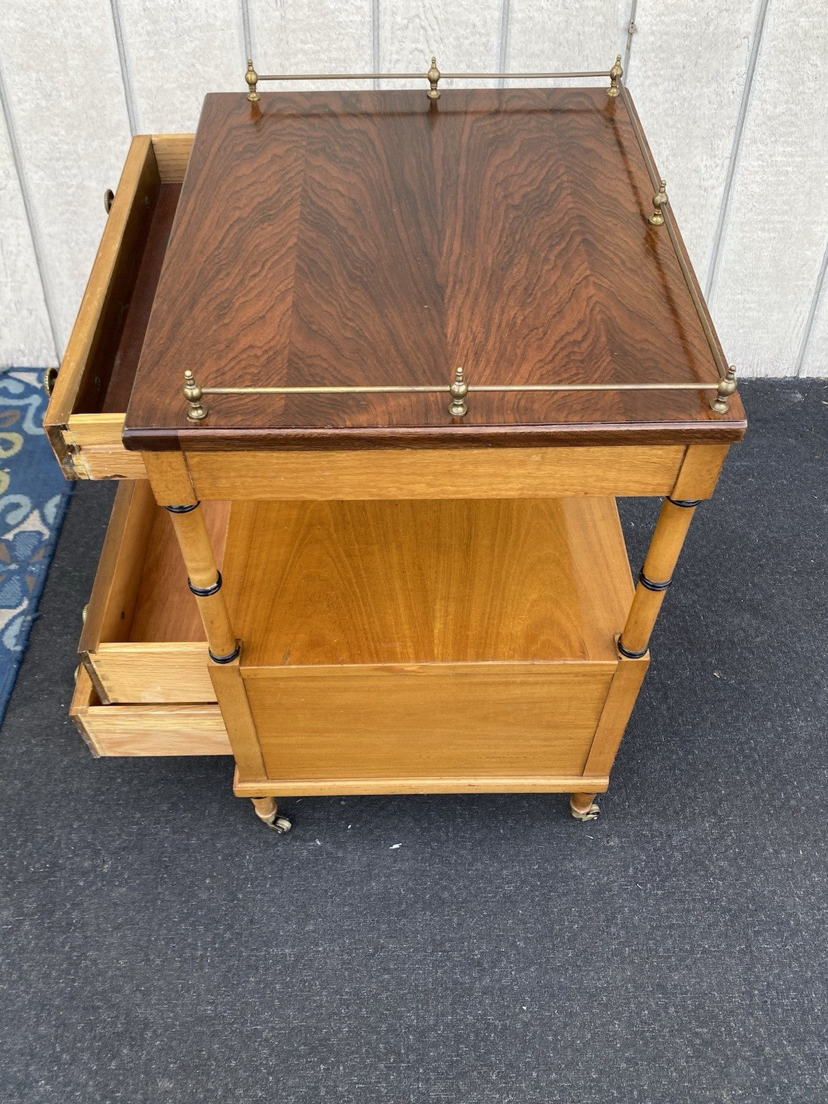 66187  Quality Custom Hand Made Nightstand End Table Stand