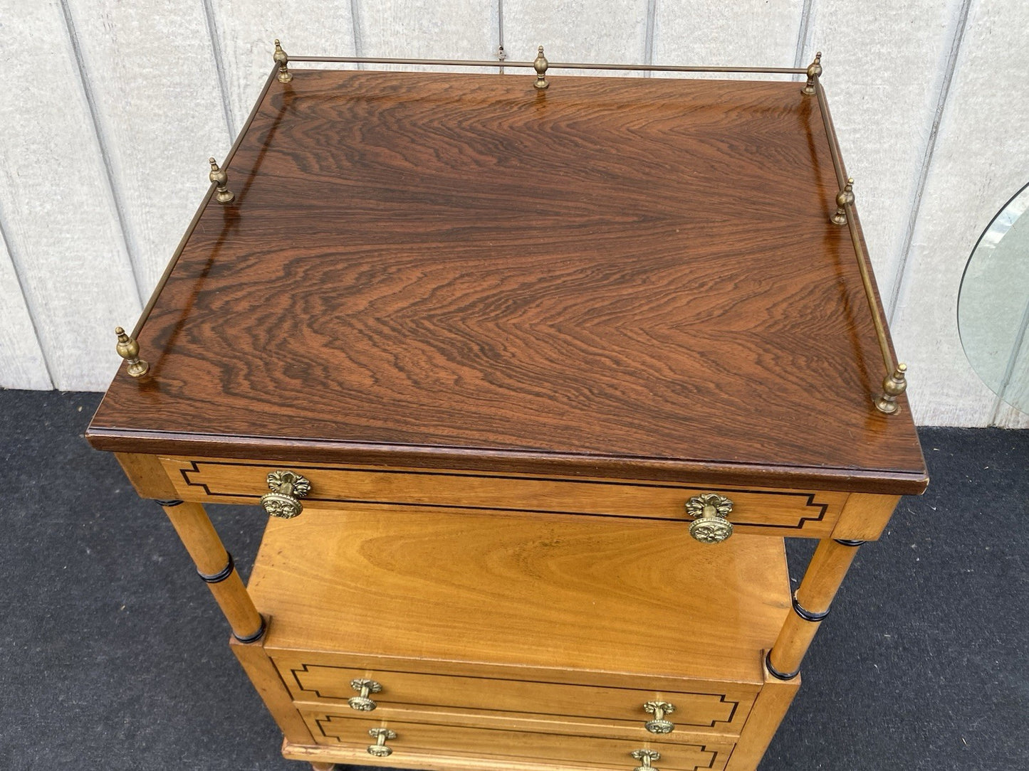 66187  Quality Custom Hand Made Nightstand End Table Stand