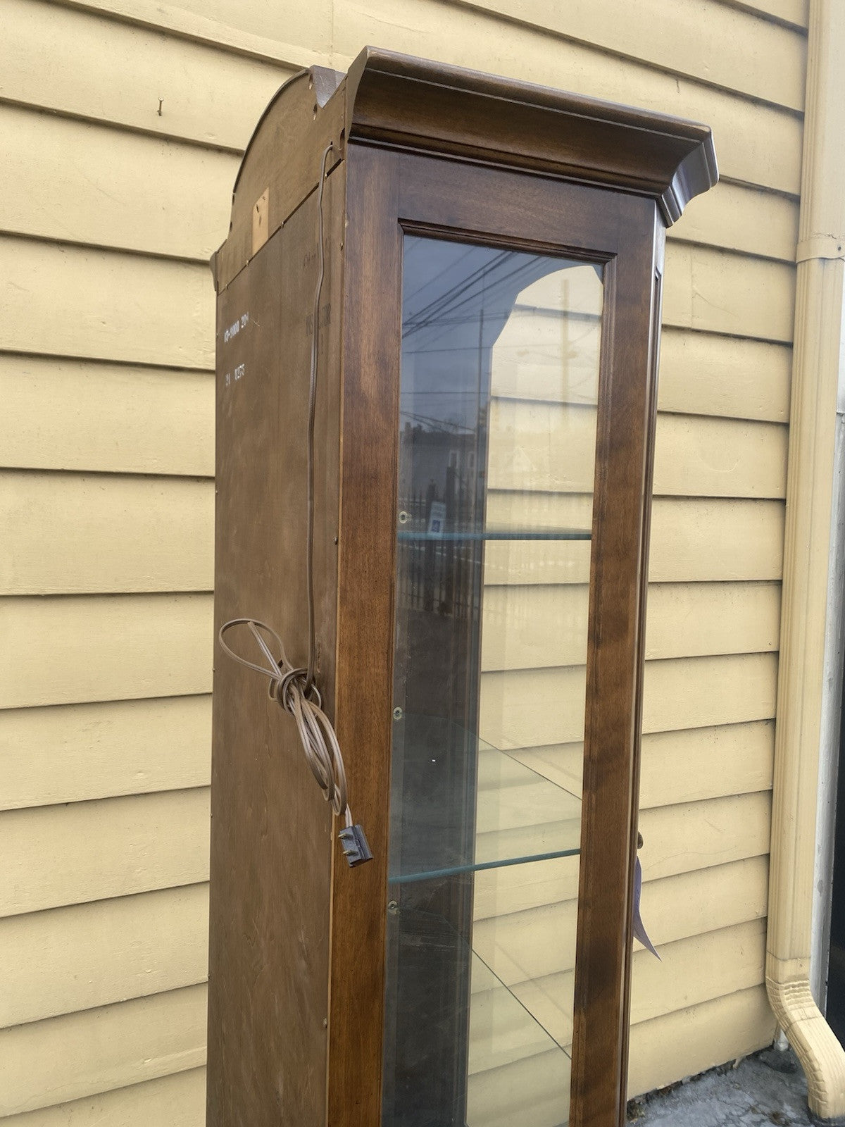 65693 ETHAN ALLEN Maple Curio China Cabinet