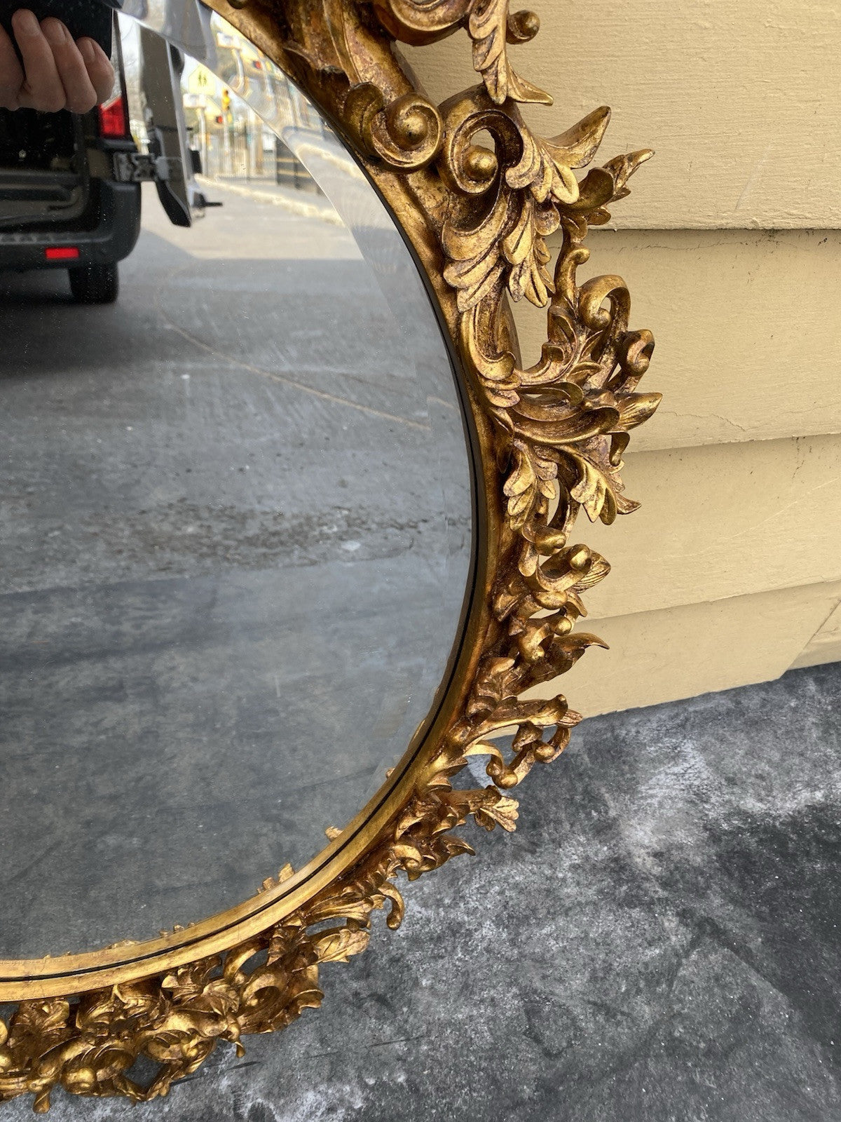 66437 Gold Beveled Decorator Mirror