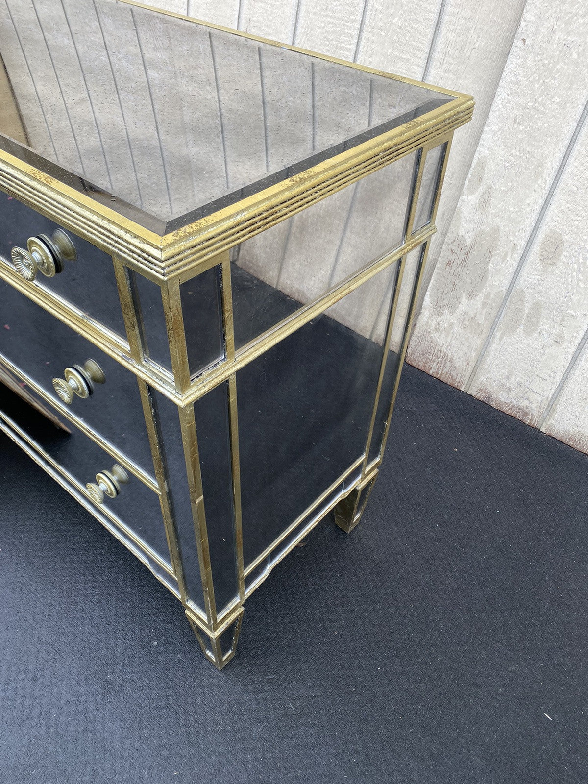 66352   Modern Mirror Mirrored Dresser Chest