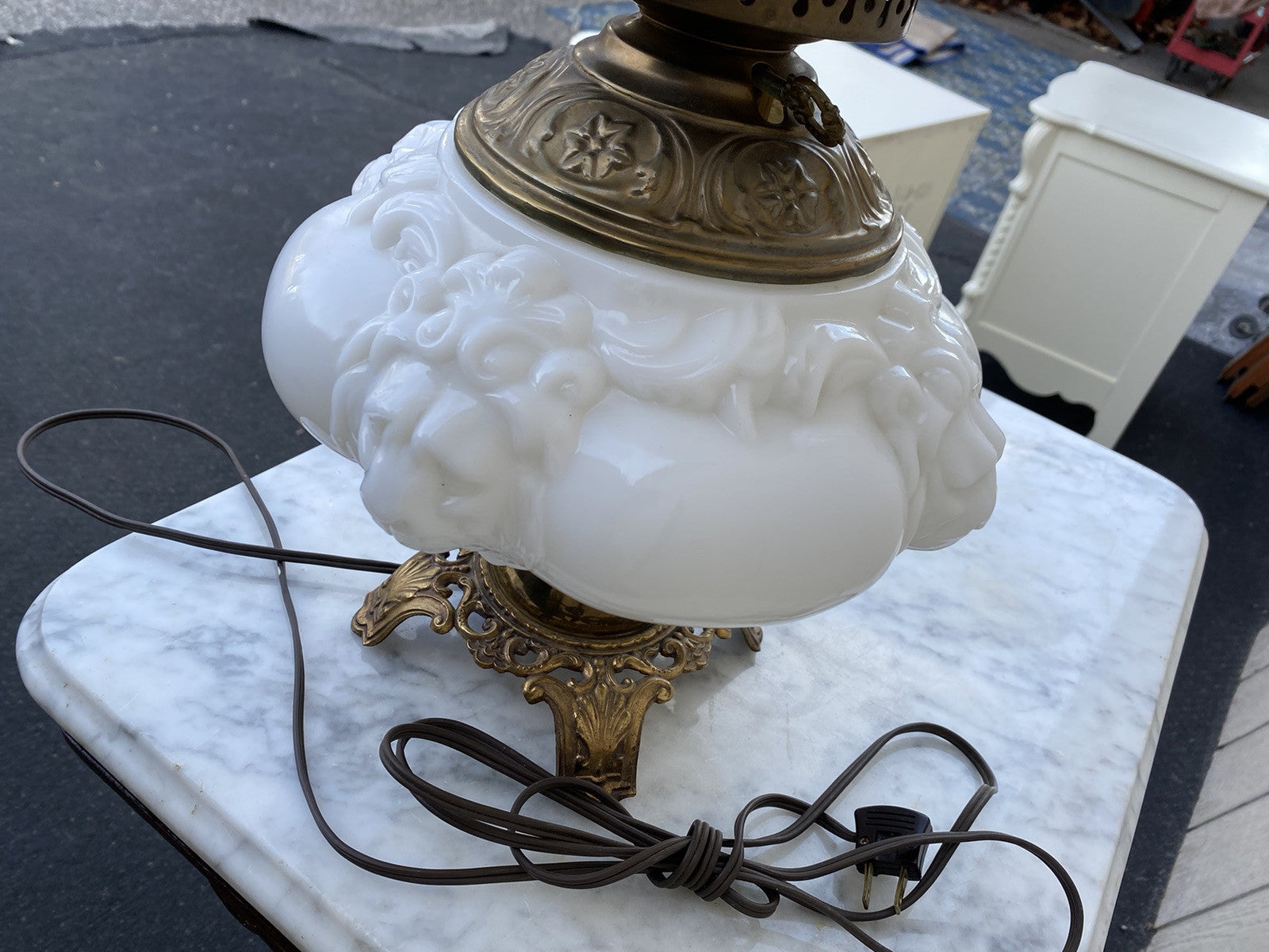 66323  Gone With the Wind Table Lamp Lion Face s