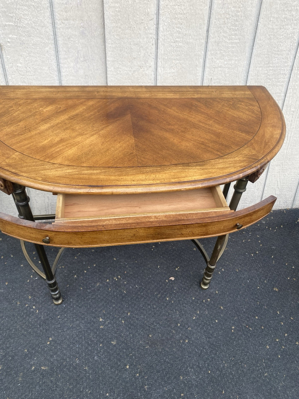 66431   Modern 1/2 Round Console Table Stand